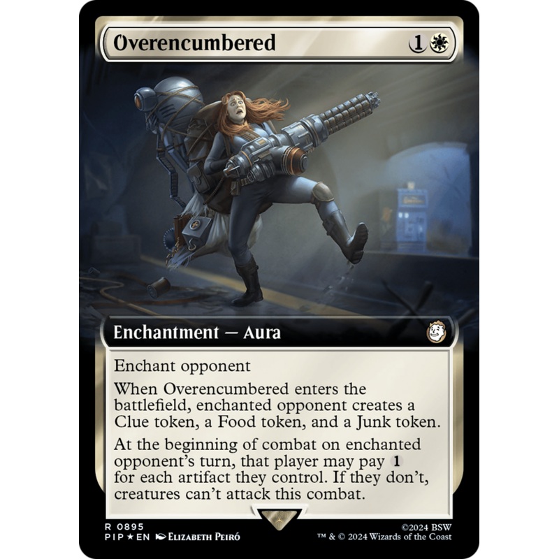 Overencumbered (Extended Art) (Surge Foil) [Fallout]