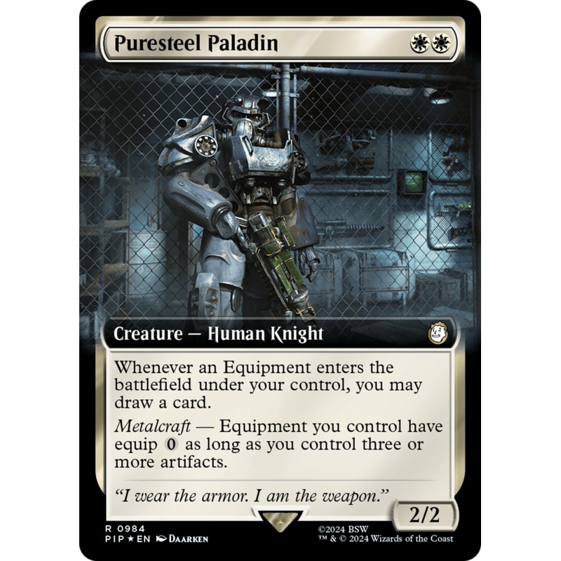 Puresteel Paladin (Extended Art) (Surge Foil) [Fallout]