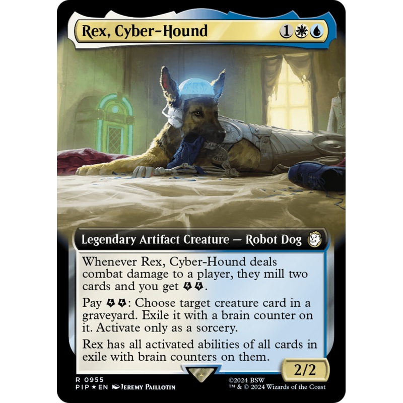 Rex, Cyber-Hound (Extended Art) (Surge Foil) [Fallout]