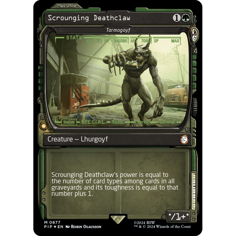 Scrounging Deathclaw - Tarmogoyf (Showcase) (Surge Foil) [Fallout]