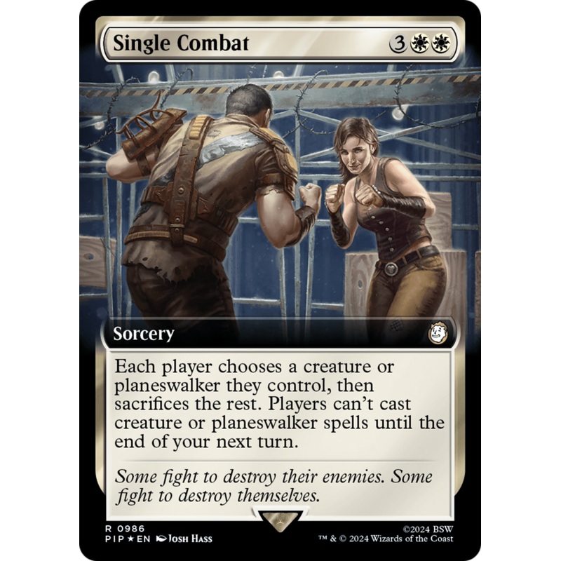 Single Combat (Extended Art) (Surge Foil) [Fallout]