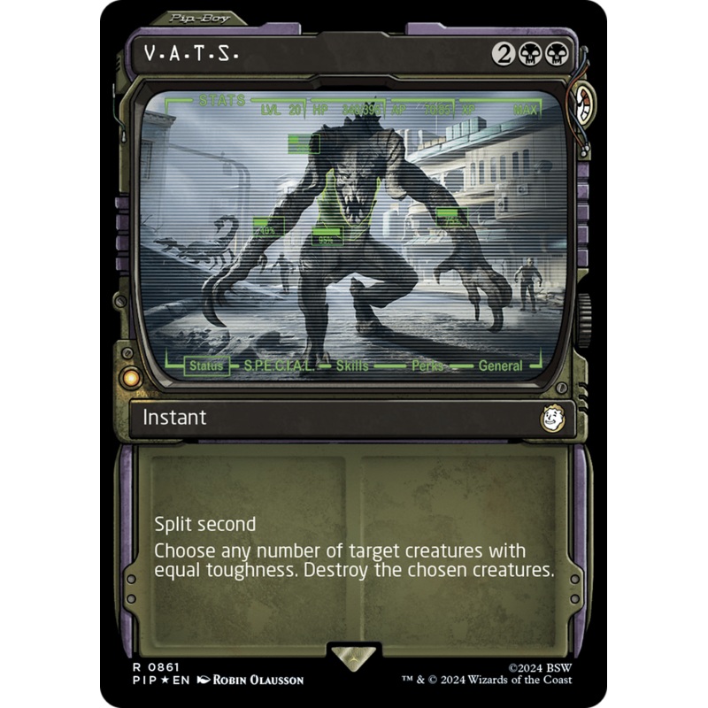 V.A.T.S. (Showcase) (Surge Foil) [Fallout]