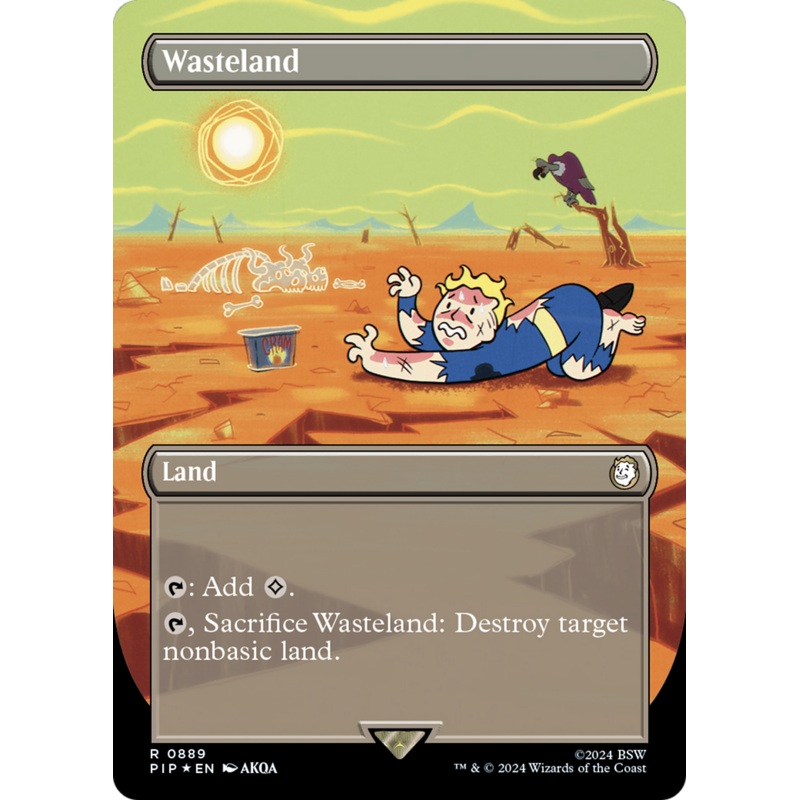 Wasteland (Borderless) (Surge Foil) [Fallout]