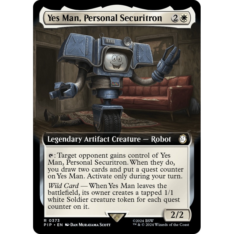 Yes Man, Personal Securitron (Extended Art) [Fallout]