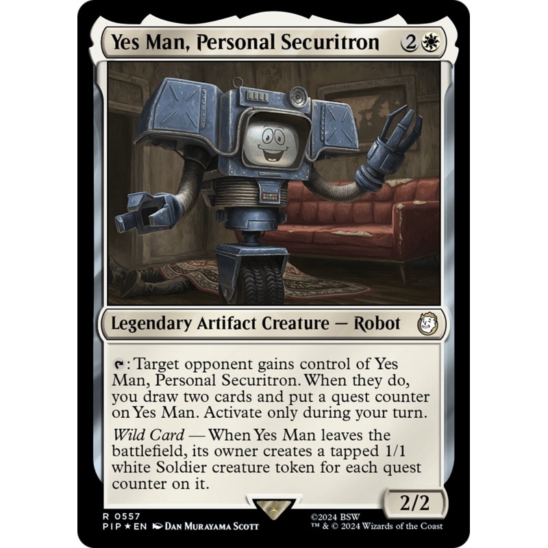 Yes Man, Personal Securitron (Surge Foil) [Fallout]