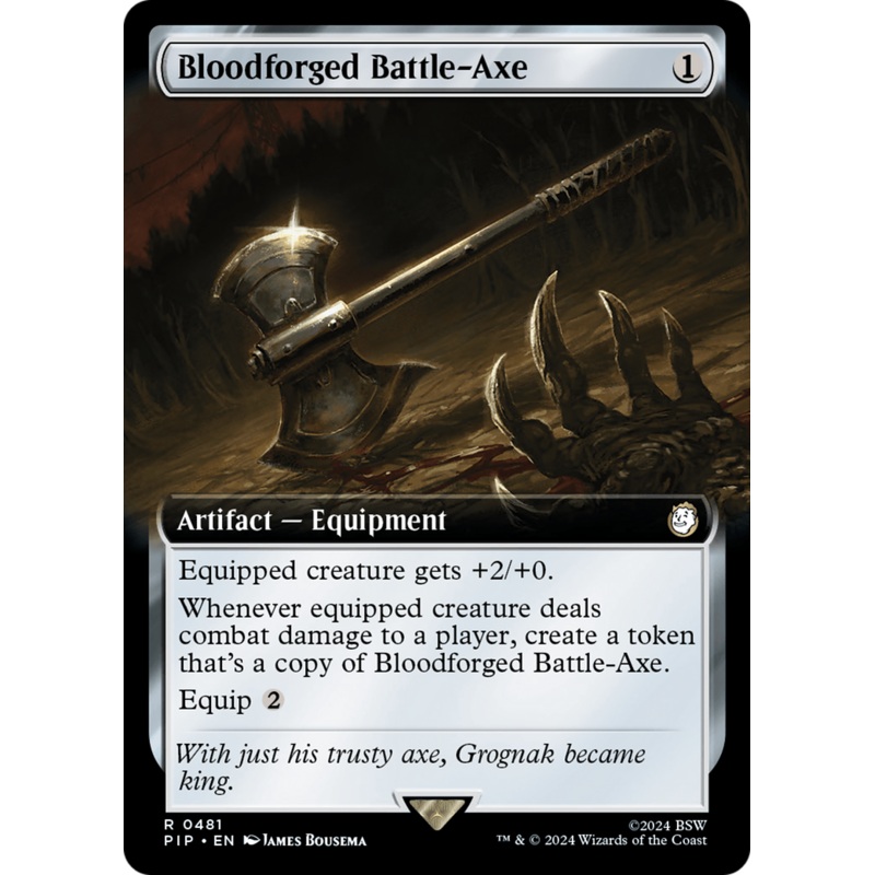 Bloodforged Battle-Axe (Extended Art) [Fallout]