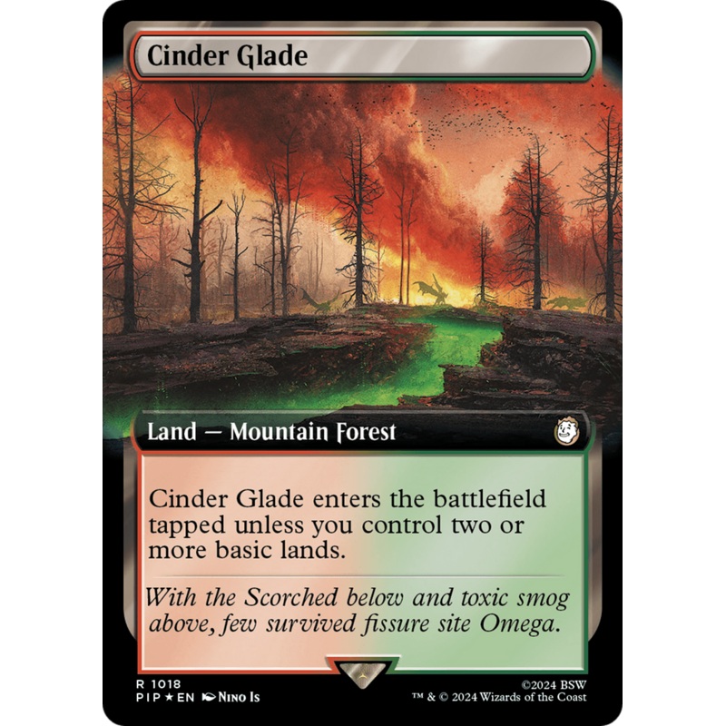 Cinder Glade (Extended Art) (Surge Foil) [Fallout]
