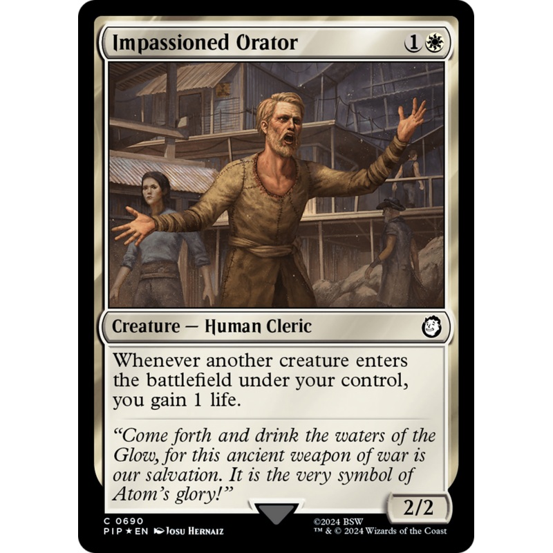 Impassioned Orator (Surge Foil) [Fallout]