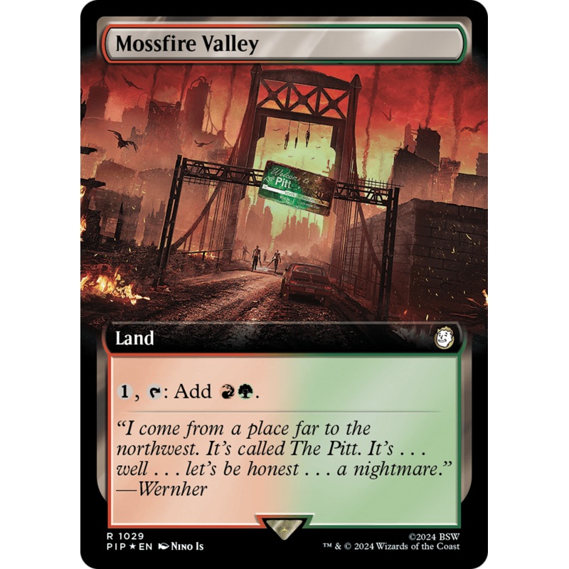 Mossfire Valley (Extended Art) (Surge Foil) [Fallout]
