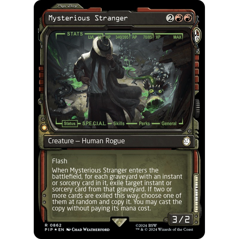Mysterious Stranger (Showcase) (Surge Foil) [Fallout]