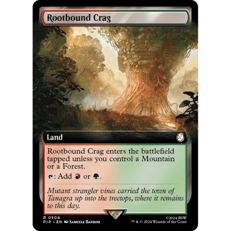 Rootbound Crag (Extended Art) [Fallout]