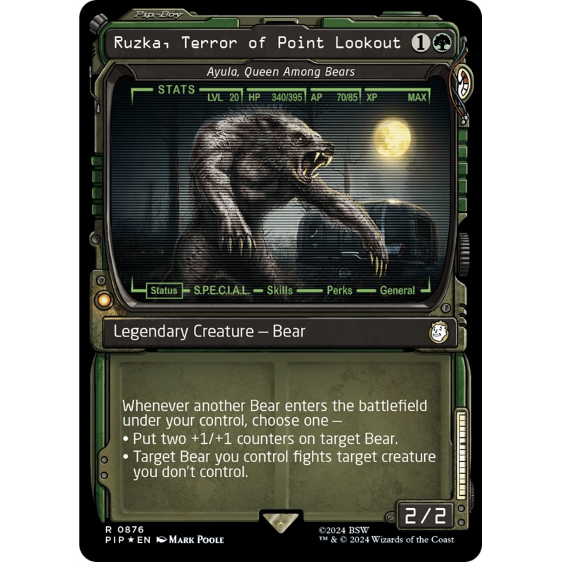 Ruzka, Terror of Point Lookout - Ayula, Queen Among Bears (Showcase) (Surge Foil) [Fallout]
