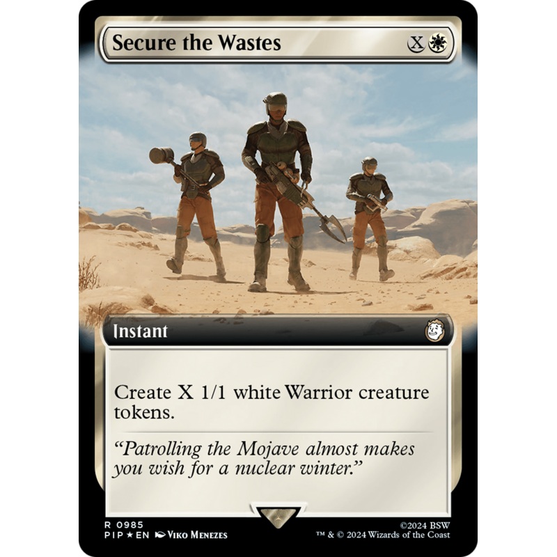 Secure the Wastes (Extended Art) (Surge Foil) [Fallout]