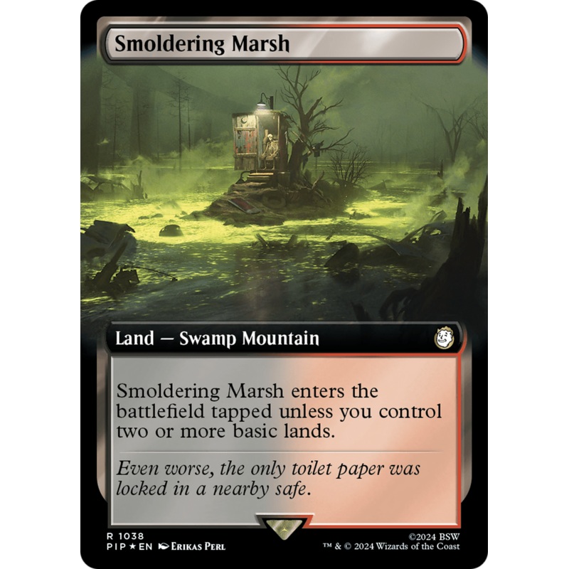 Smoldering Marsh (Extended Art) (Surge Foil) [Fallout]