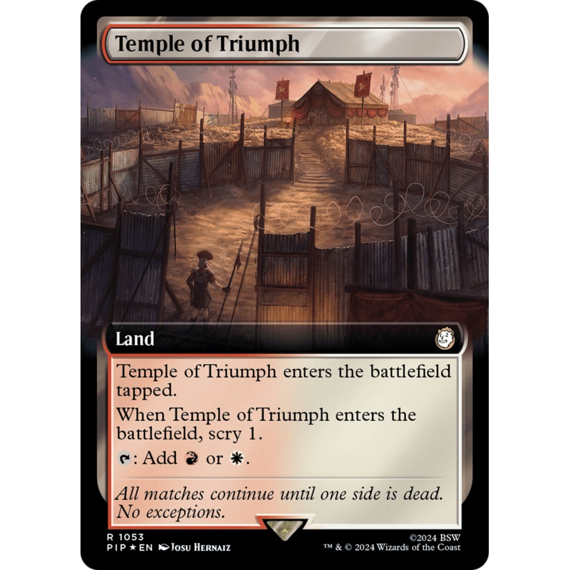 Temple of Triumph (Extended Art) (Surge Foil) [Fallout]