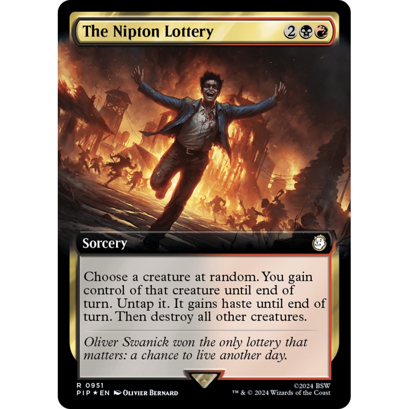 The Nipton Lottery (Extended Art) (Surge Foil) [Fallout]