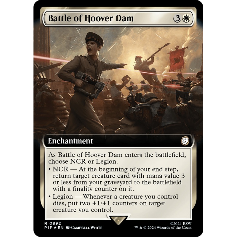 Battle of Hoover Dam (Extended Art) (Surge Foil) [Fallout]