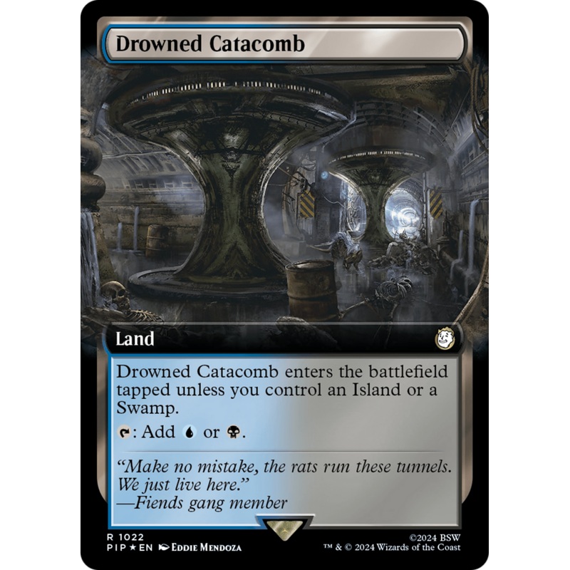 Drowned Catacomb (Extended Art) (Surge Foil) [Fallout]