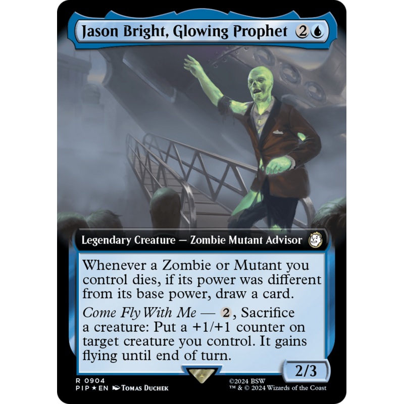 Jason Bright, Glowing Prophet (Extended Art) (Surge Foil) [Fallout]