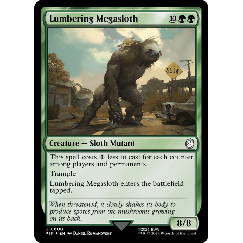 Lumbering Megasloth (Surge Foil) [Fallout]