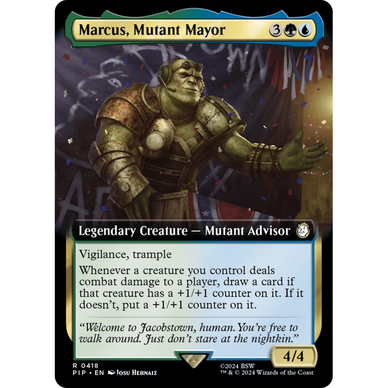 Marcus, Mutant Mayor (Extended Art) [Fallout]