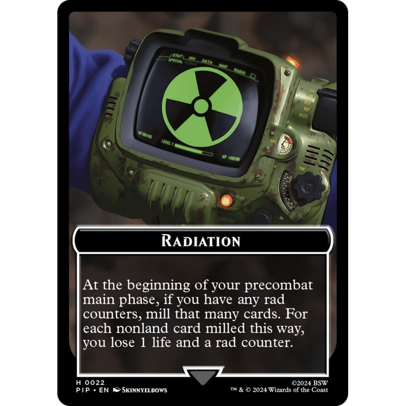 Radiation // Zombie Mutant Double-Sided Token [Fallout Tokens]