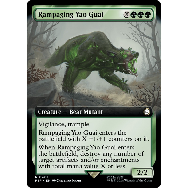 Rampaging Yao Guai (Extended Art) [Fallout]