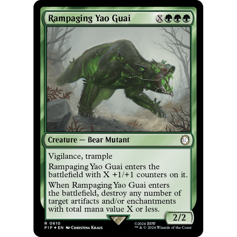 Rampaging Yao Guai (Surge Foil) [Fallout]