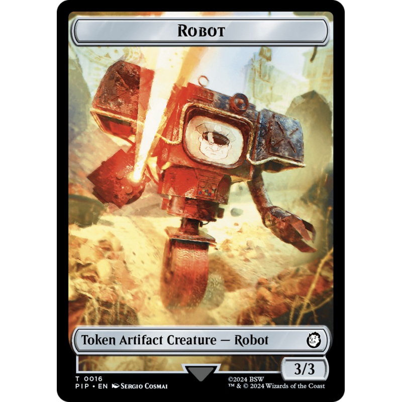 Robot // Junk Double-Sided Token [Fallout Tokens]
