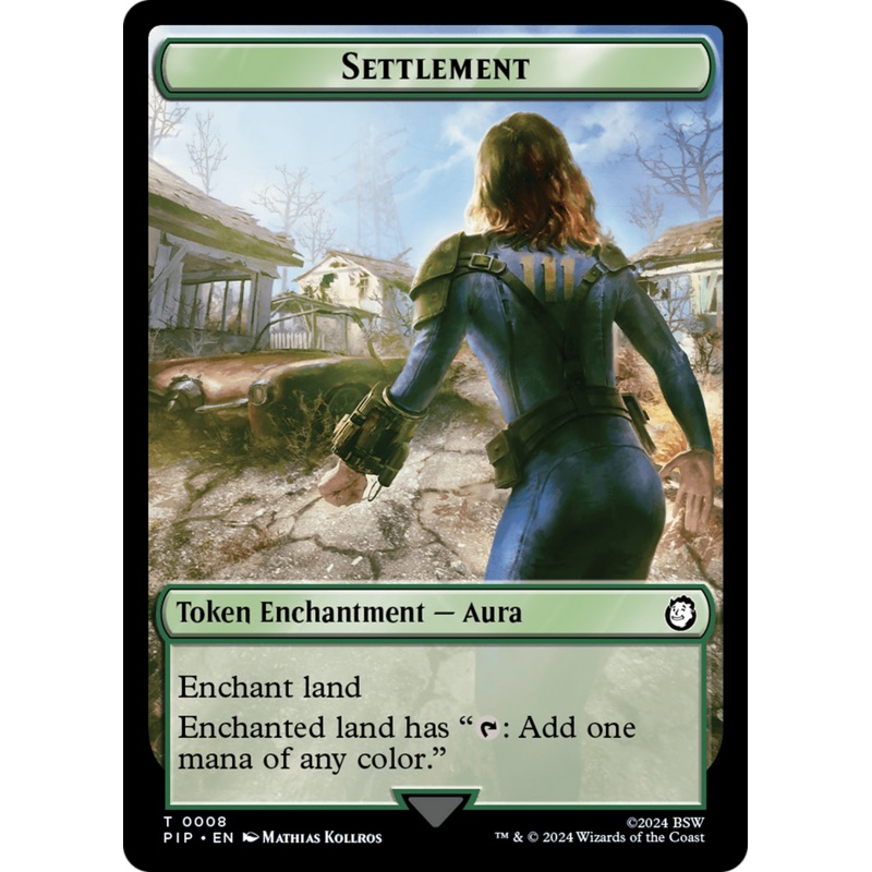 Settlement // Food (013) Double-Sided Token [Fallout Tokens]