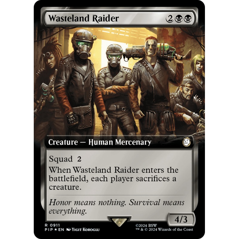 Wasteland Raider (Extended Art) (Surge Foil) [Fallout]