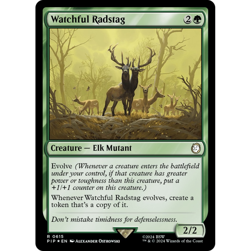 Watchful Radstag (Surge Foil) [Fallout]