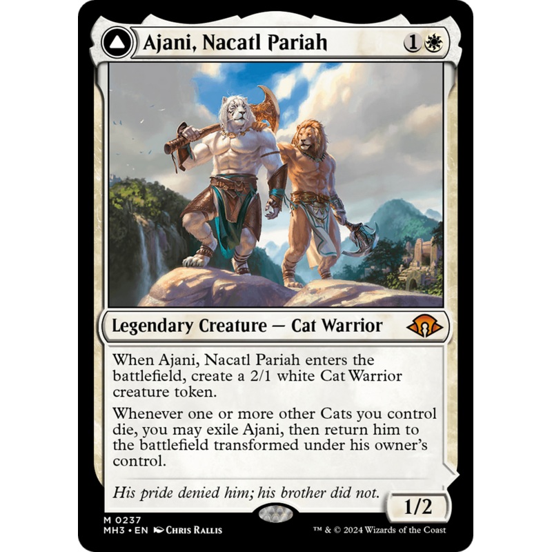 Ajani, Nacatl Pariah // Ajani, Nacatl Avenger [Modern Horizons 3]