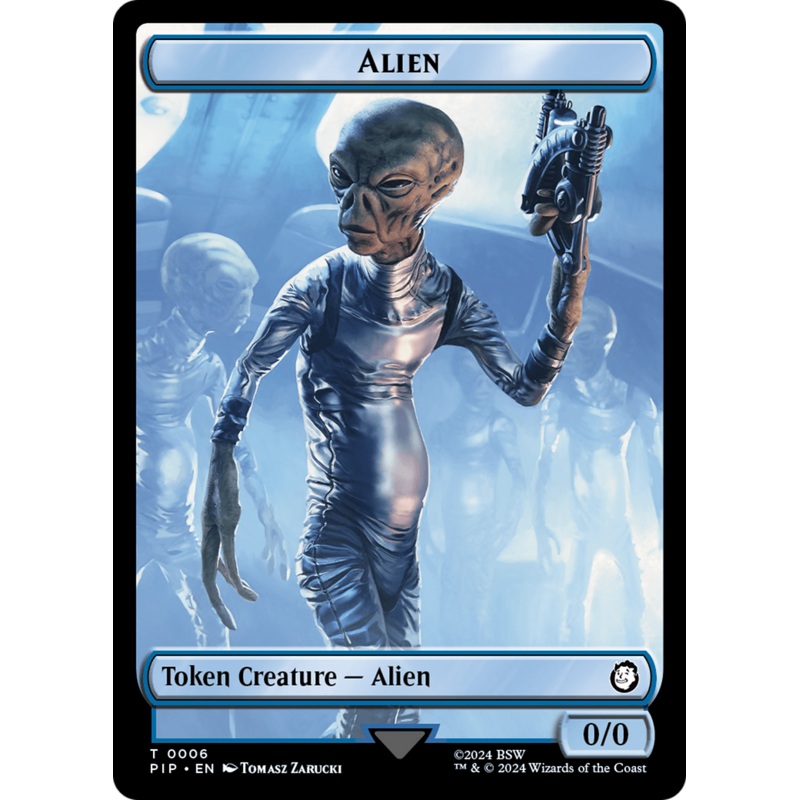 Alien // Clue Double-Sided Token [Fallout Tokens]