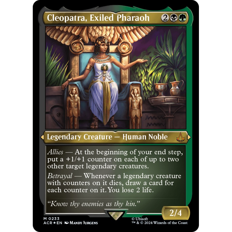 Cleopatra, Exiled Pharaoh (Foil Etched) [Assassin's Creed]
