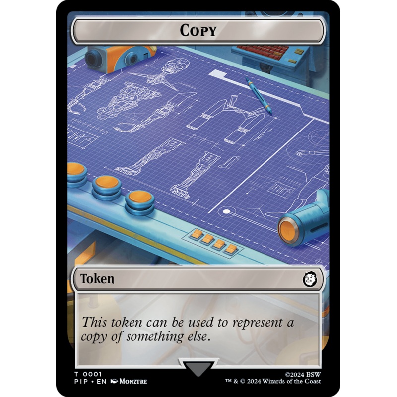 Copy // Human Soldier Double-Sided Token [Fallout Tokens]