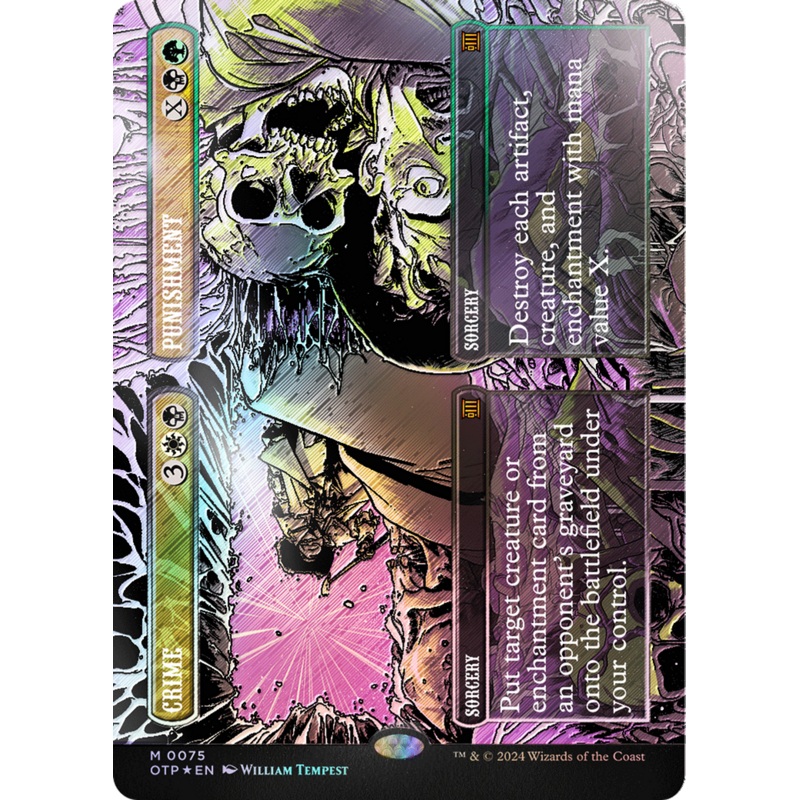 Crime // Punishment (Textured Foil) [Outlaws of Thunder Junction: Breaking News]