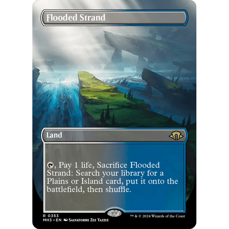 Flooded Strand (Borderless) [Modern Horizons 3]