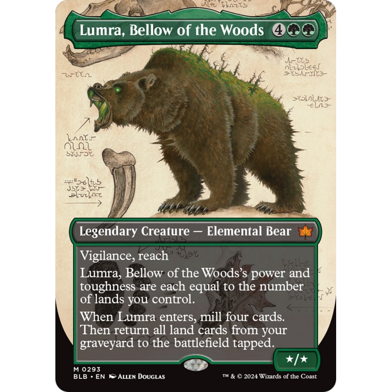 Lumra, Bellow of the Woods (Borderless) (0293) [Bloomburrow]