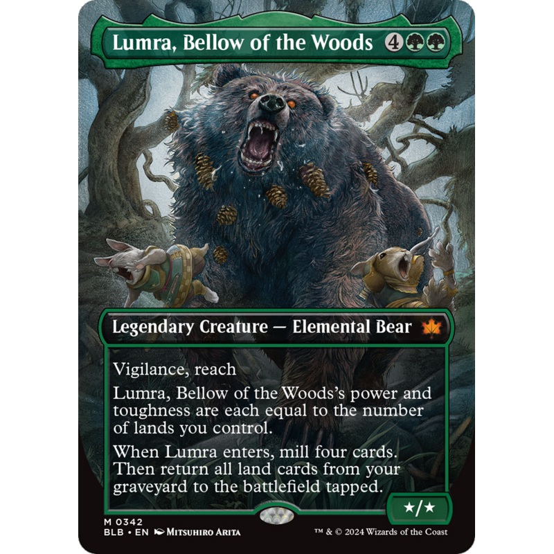Lumra, Bellow of the Woods (Borderless) (0342) [Bloomburrow]