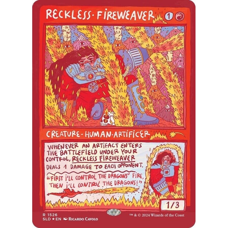 Reckless Fireweaver (Rainbow Foil) [Secret Lair Drop Series]