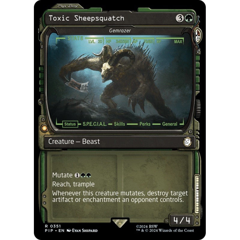 Toxic Sheepsquatch - Gemrazer (Showcase) [Fallout]
