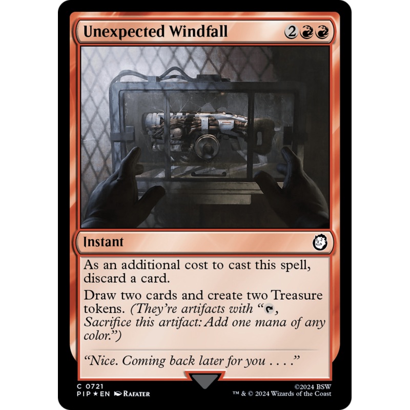 Unexpected Windfall (Surge Foil) [Fallout]
