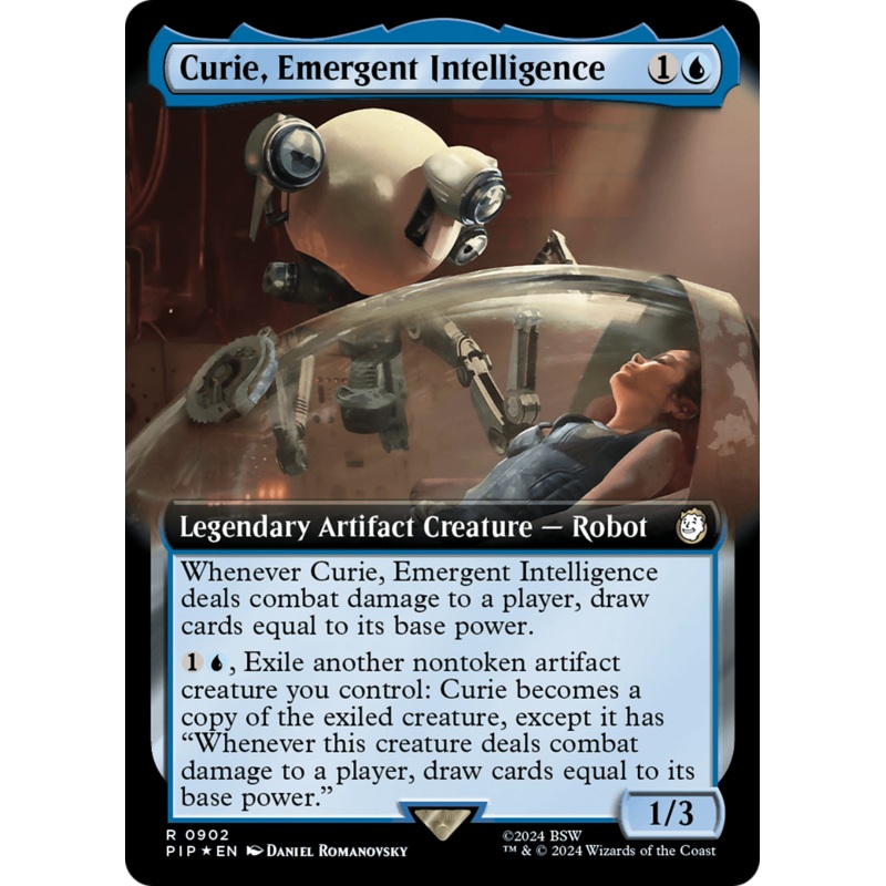Curie, Emergent Intelligence (Extended Art) (Surge Foil) [Fallout]