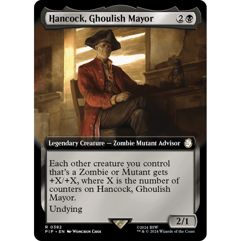 Hancock, Ghoulish Mayor (Extended Art) [Fallout]