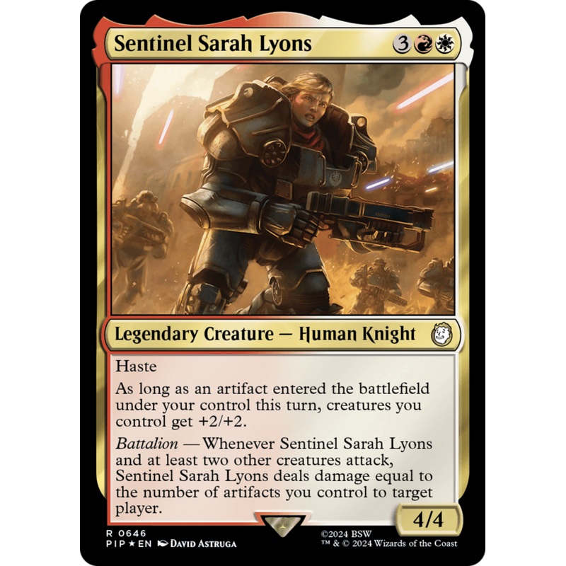 Sentinel Sarah Lyons (Surge Foil) [Fallout]