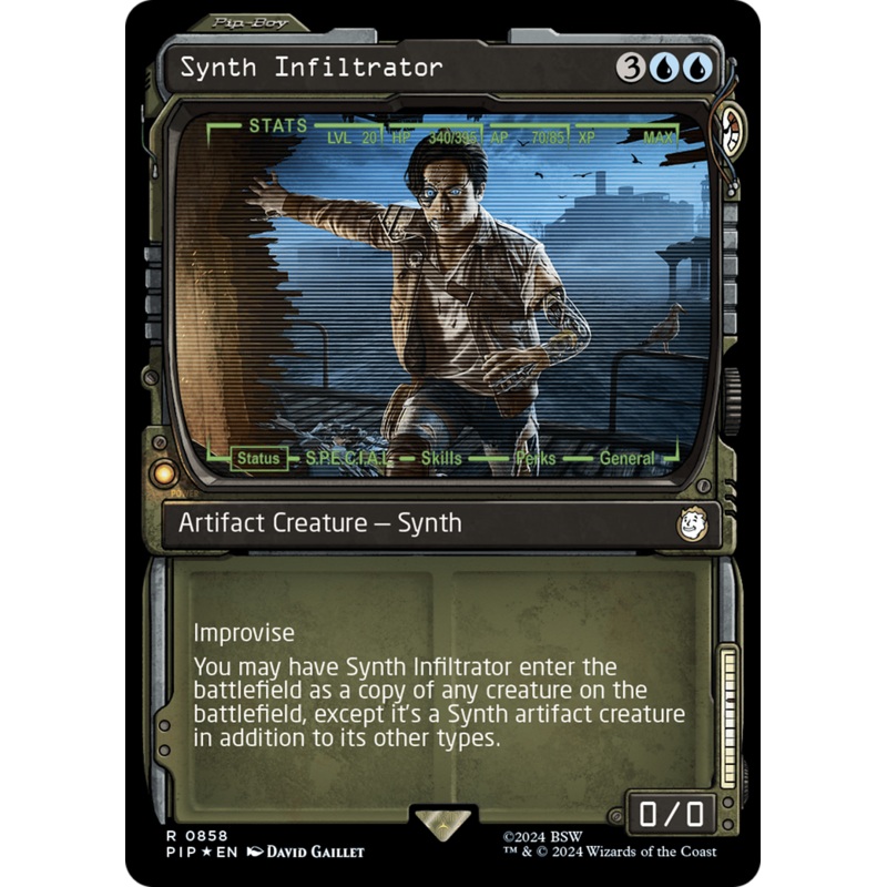 Synth Infiltrator (Showcase) (Surge Foil) [Fallout]