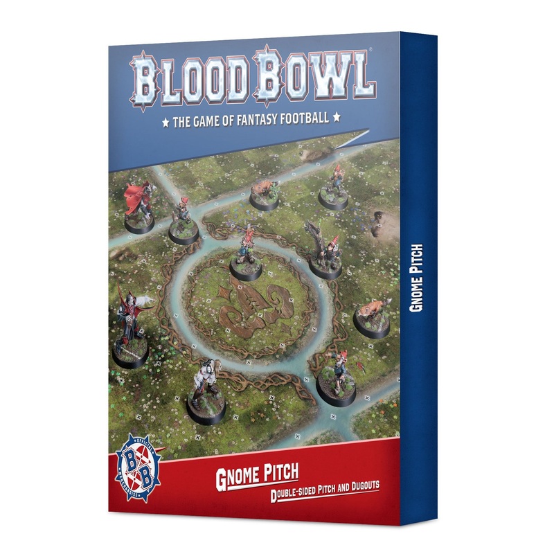 BLOOD BOWL: GNOME BLOOD BOWL TEAM  DOUBLE-SIDED PITCH AND DUGOUTS SET