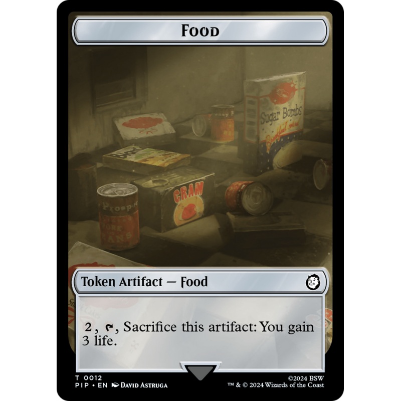 Food (0012) // Zombie Mutant Double-Sided Token [Fallout Tokens]