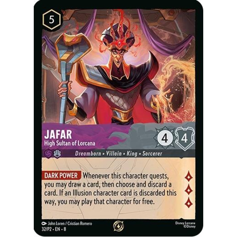 Jafar - High Sultan of Lorcana (Store Champion Participant) (32/P2) [Promo Cards]